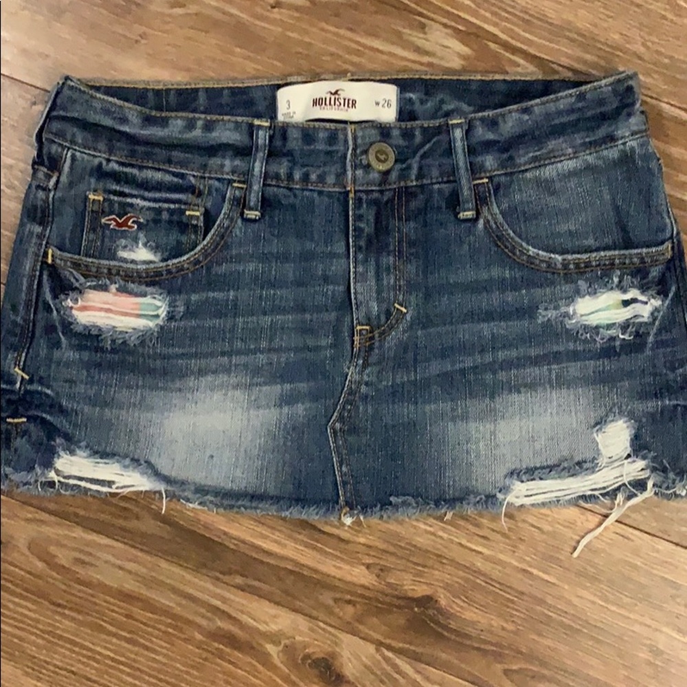 Hollister mini Jean skirt